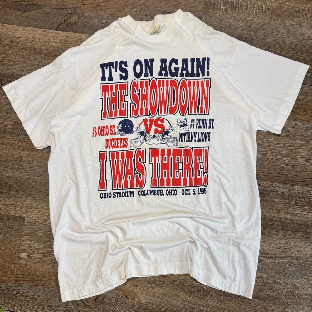 Vtg 1992 Penn State VS Ohio State Football‎ T Shirt